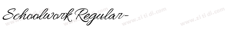 Schoolwork Regular字体转换 Schoolwork Regular字体转换